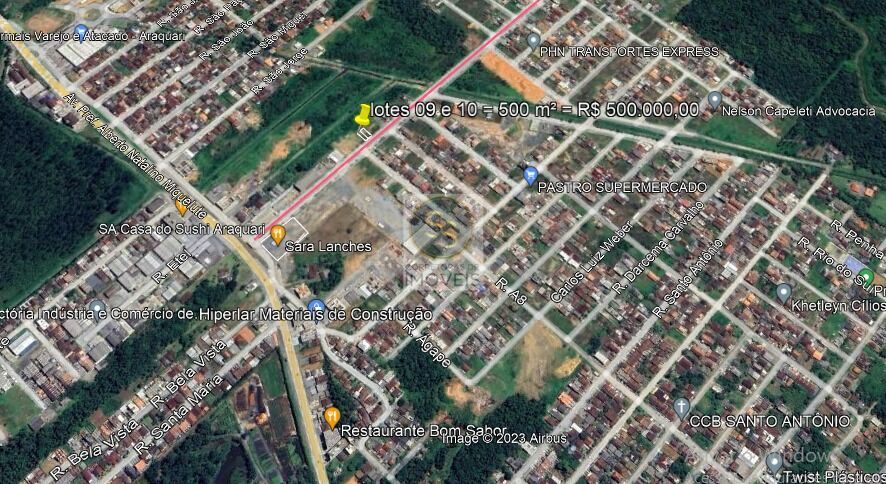 Lote/Terreno de 500m² no bairro Itinga, em Araquari | Eu Corretor