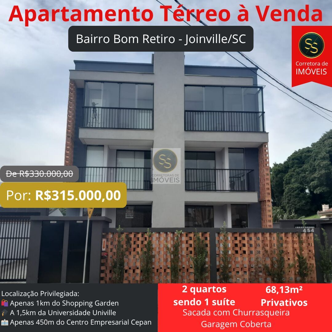 Apartamento de 2 quartos, 68m² no bairro Bom Retiro, em Joinville | Eu Corretor