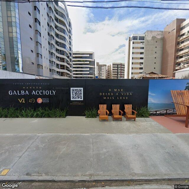 Imagem estática do "Street View" da localização