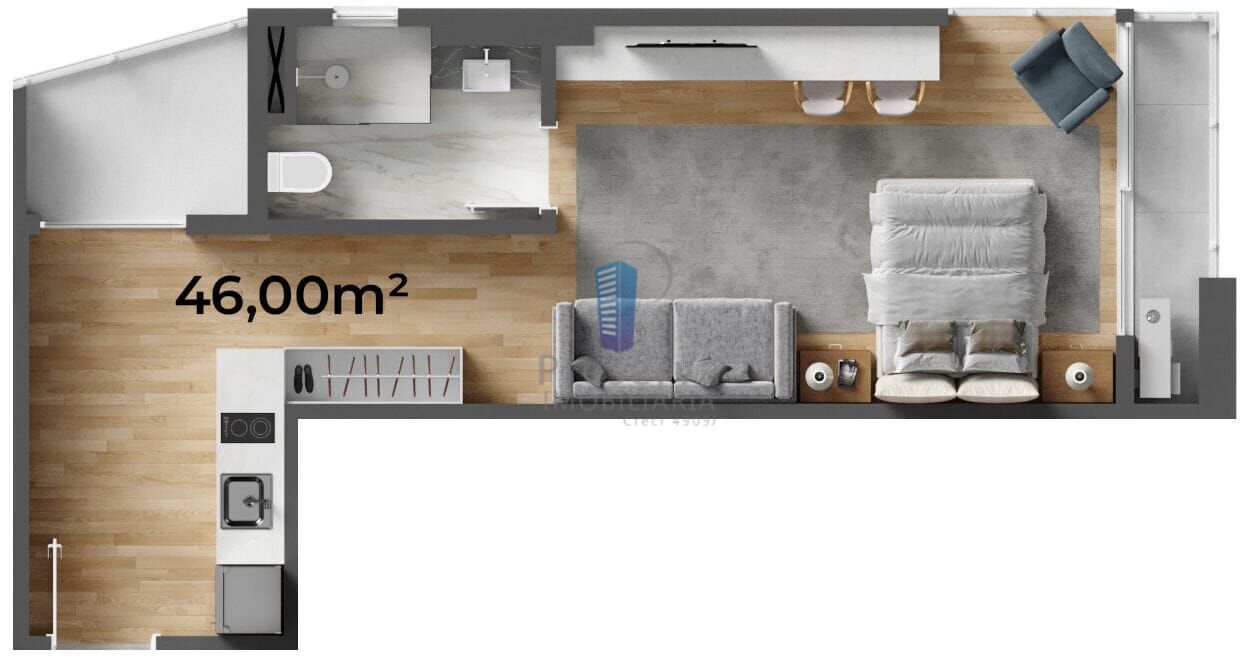 Apartamento, 1 quarto, 46 m² - Foto 20