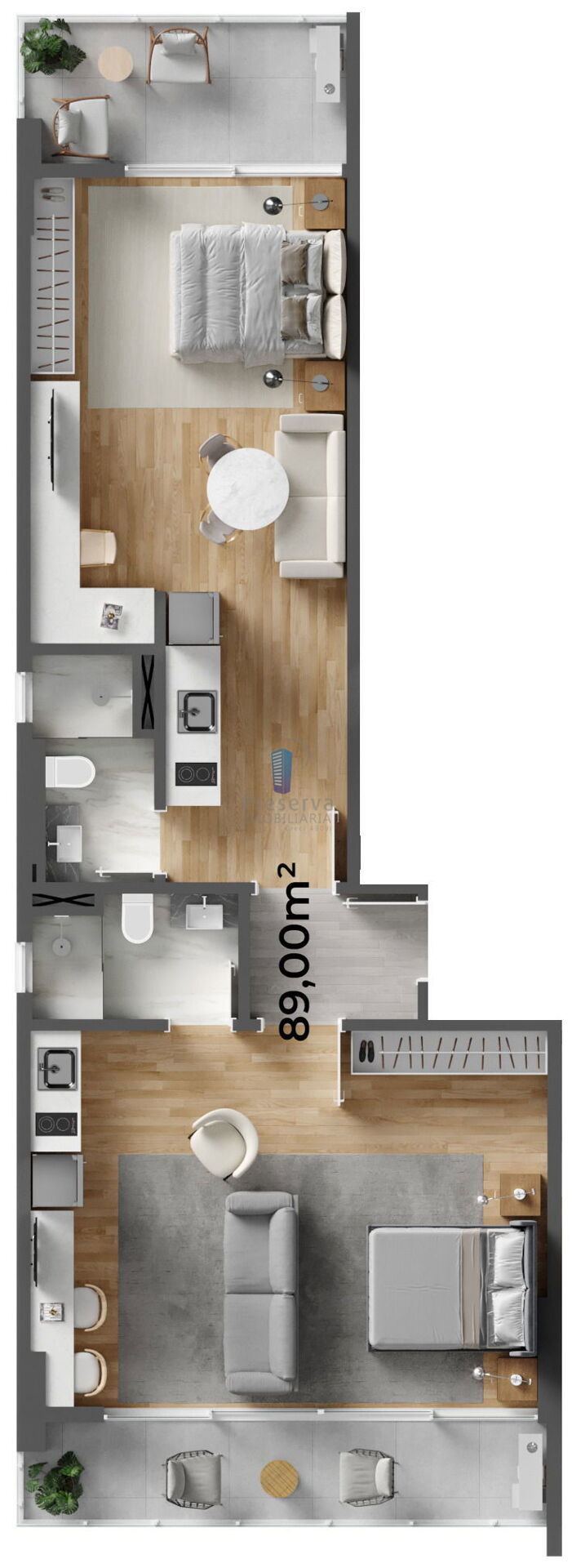 Apartamento, 1 quarto, 46 m² - Foto 24