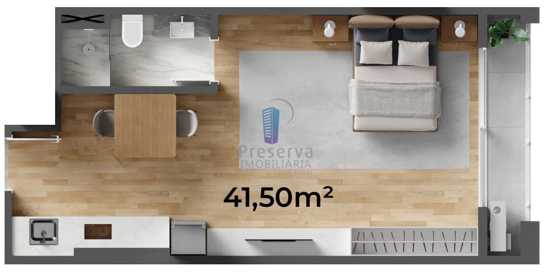 Apartamento, 1 quarto, 46 m² - Foto 23