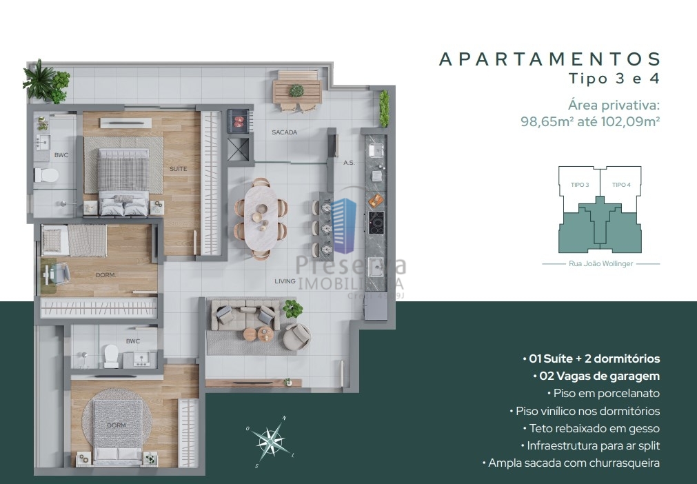 Apartamento à venda com 2 quartos, 89m² - Foto 9