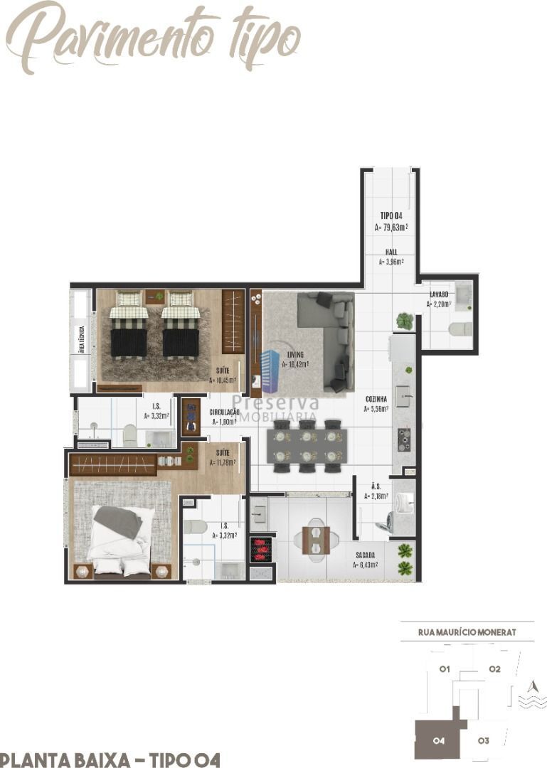 Apartamento, 2 quartos, 80 m² - Foto 3