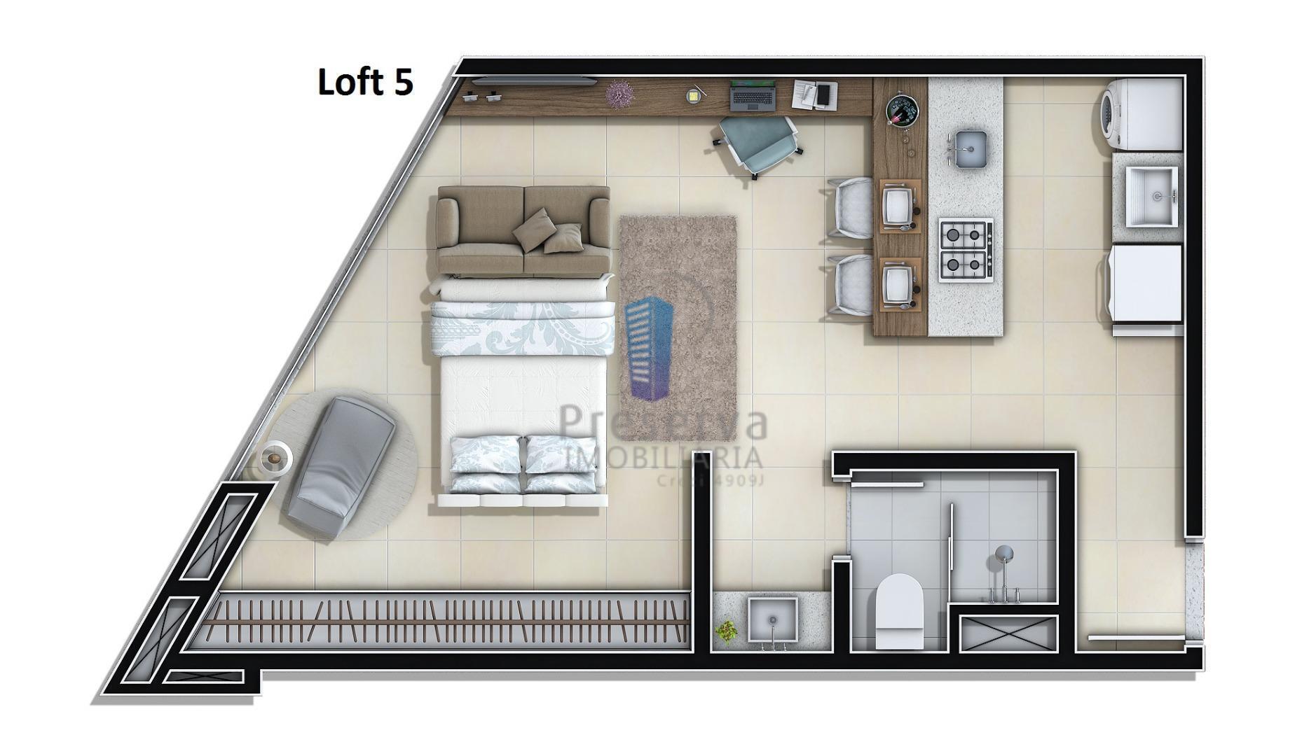 Apartamento à venda com 1 quarto, 45m² - Foto 5