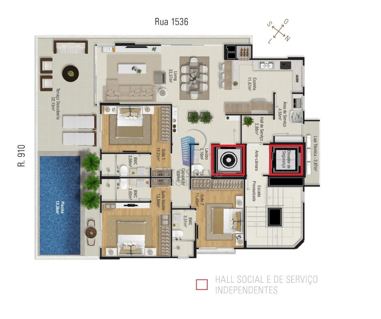 Apartamento à venda com 3 quartos, 173m² - Foto 23