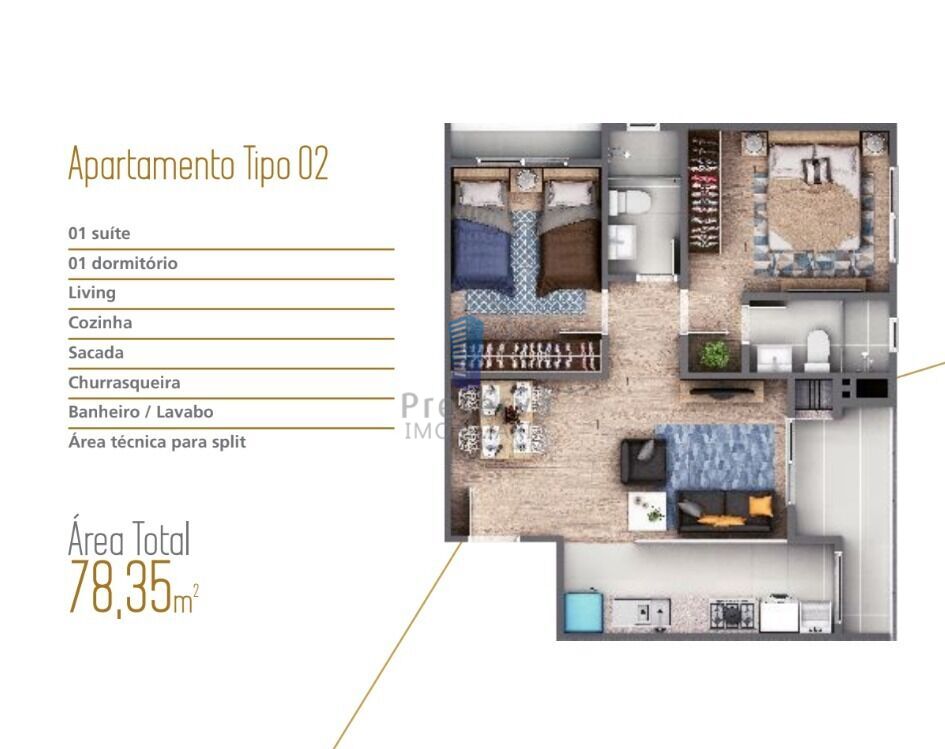 Apartamento à venda com 2 quartos, 78m² - Foto 15