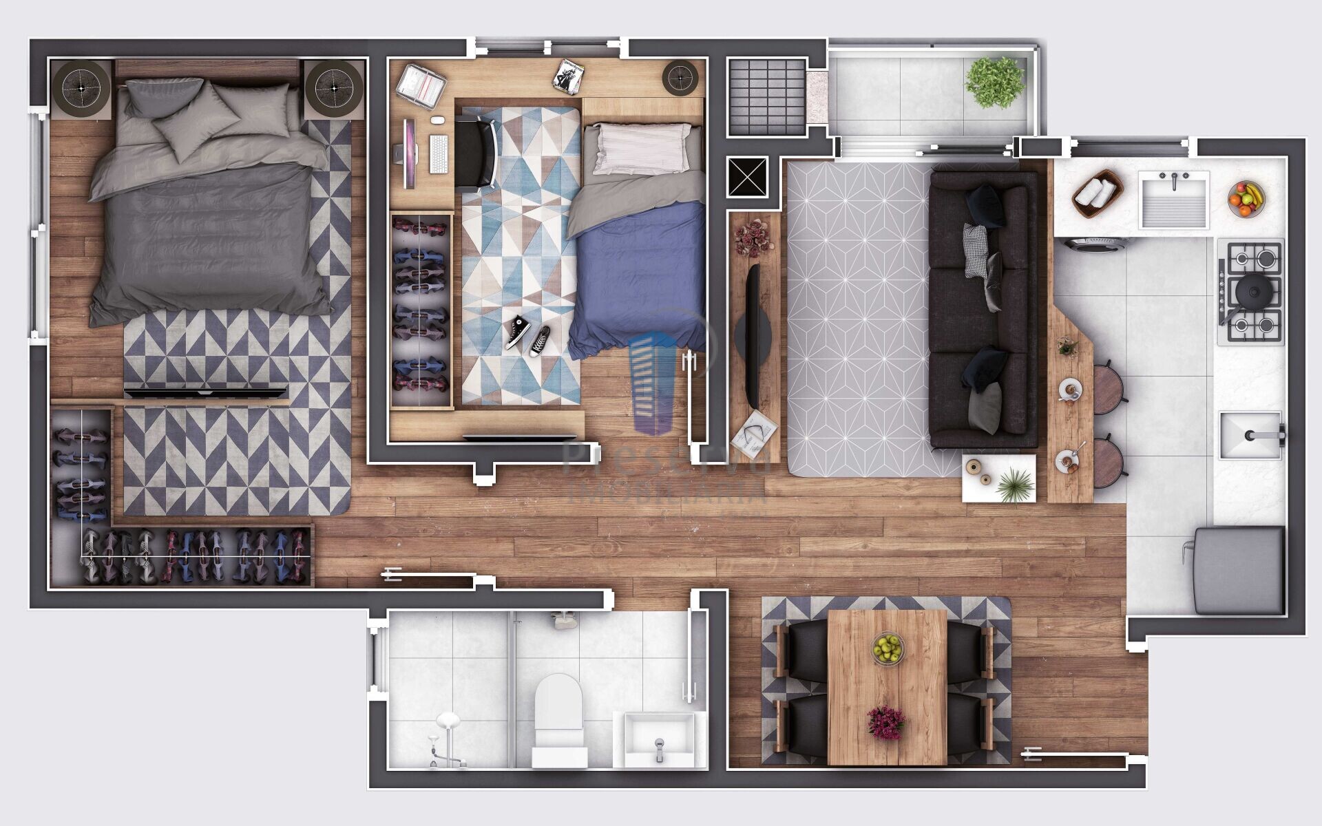 Apartamento à venda com 2 quartos, 45m² - Foto 6