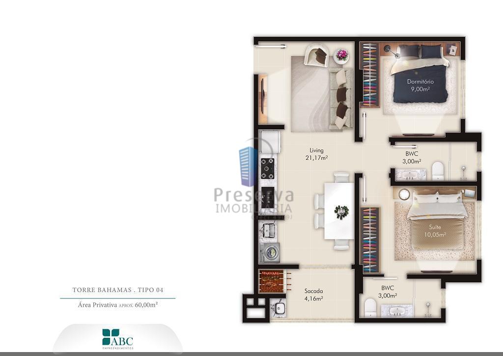 Apartamento à venda com 2 quartos, 64m² - Foto 17