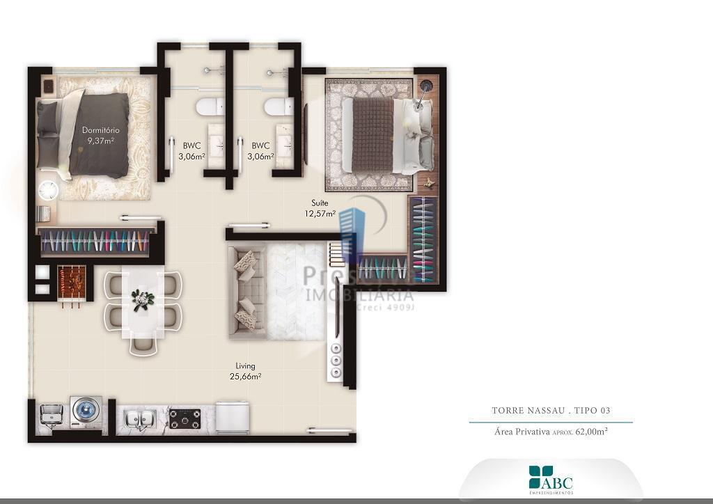 Apartamento à venda com 2 quartos, 64m² - Foto 13