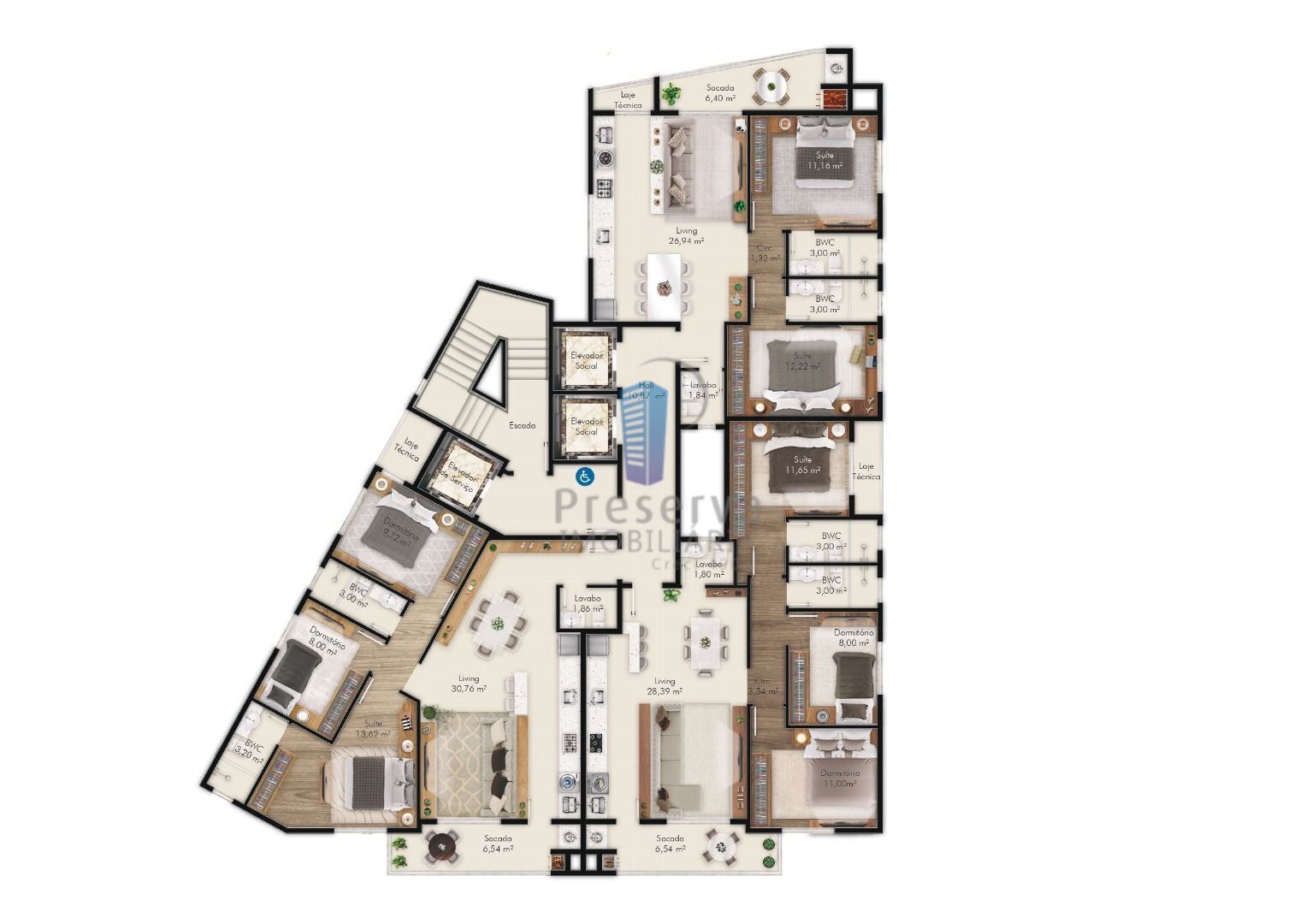 Apartamento à venda com 3 quartos, 92m² - Foto 2