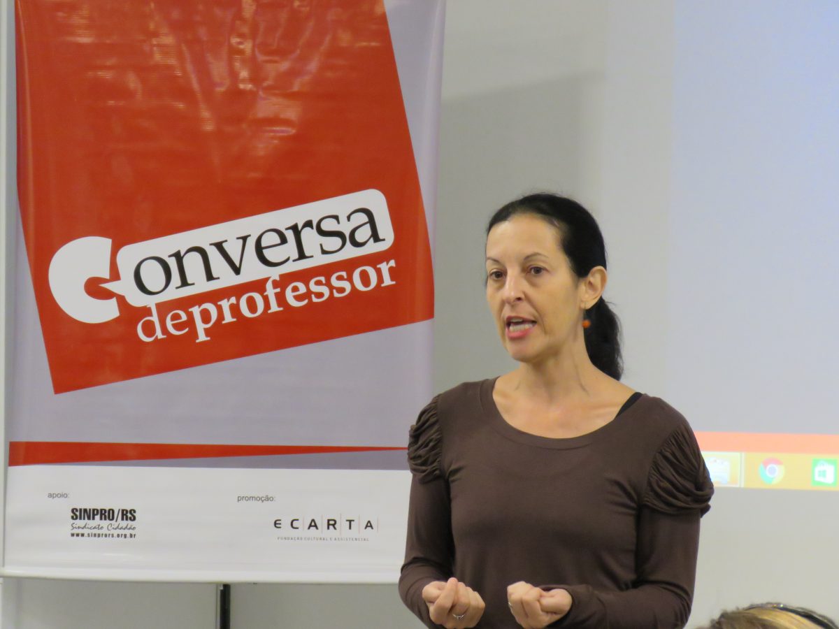 Conversa de Professor com Clara Glock | Foto: Glaci Salusse Borges