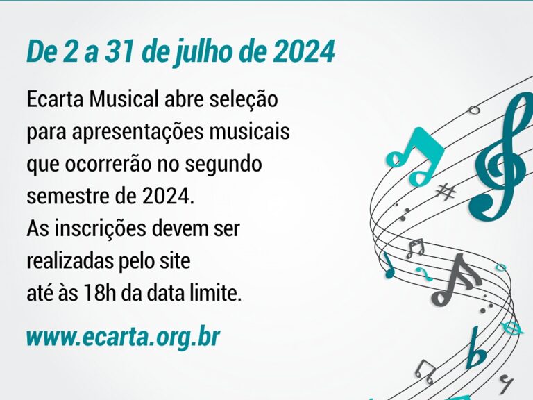 Edital de seleção para o segundo semestre