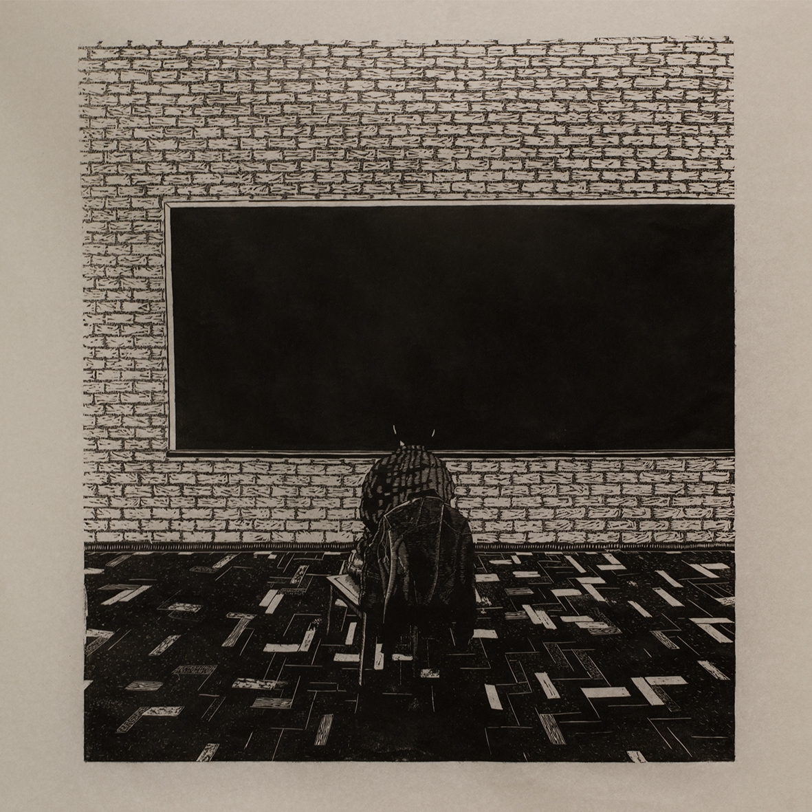 Quadro negro em branco | obra: Henrique Pasqual