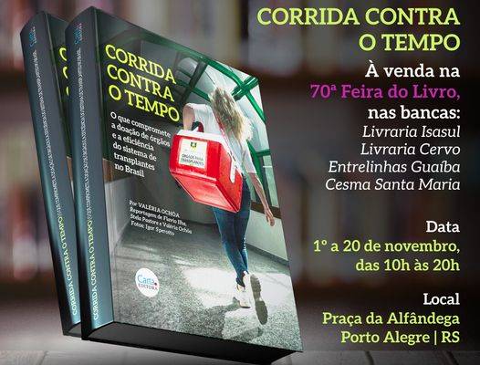 Licro de transplantes na Feira do livro