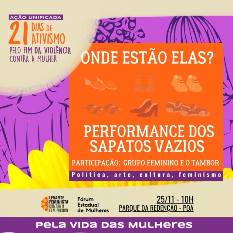 Sapatos vazios, onde estão elas?