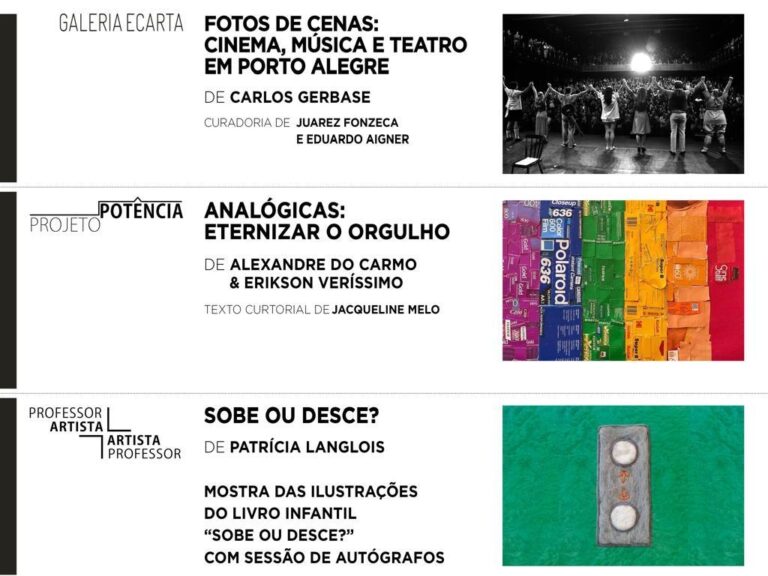 Abertura de três exposições