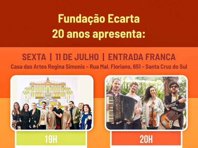 Show e exposição de artes em Santa Cruz do Sul
