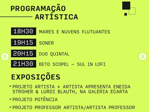 Música, dança e artes visuais