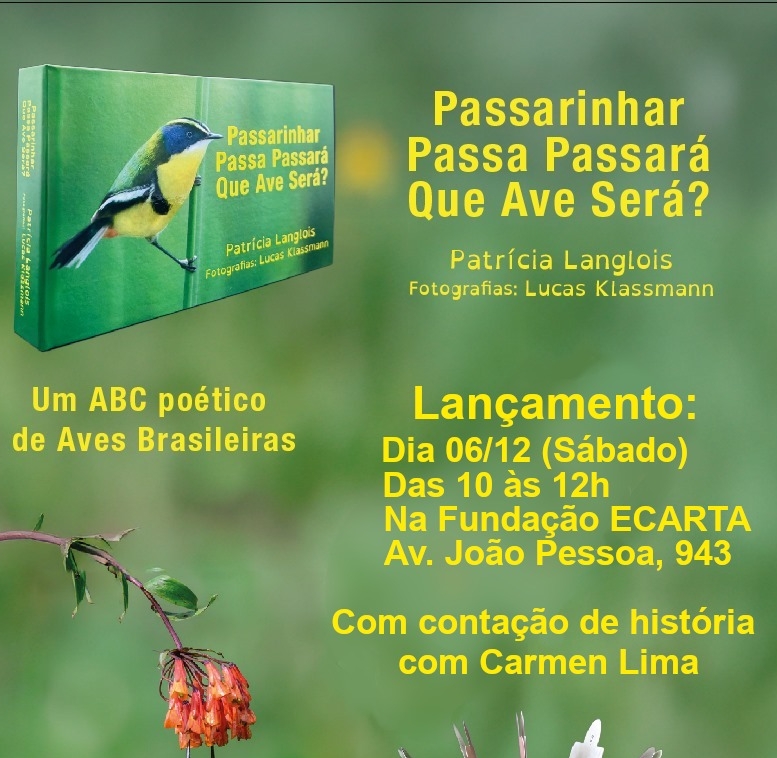 Fundação Ecarta sedia abecedário das aves brasileiras com linguagem acessível