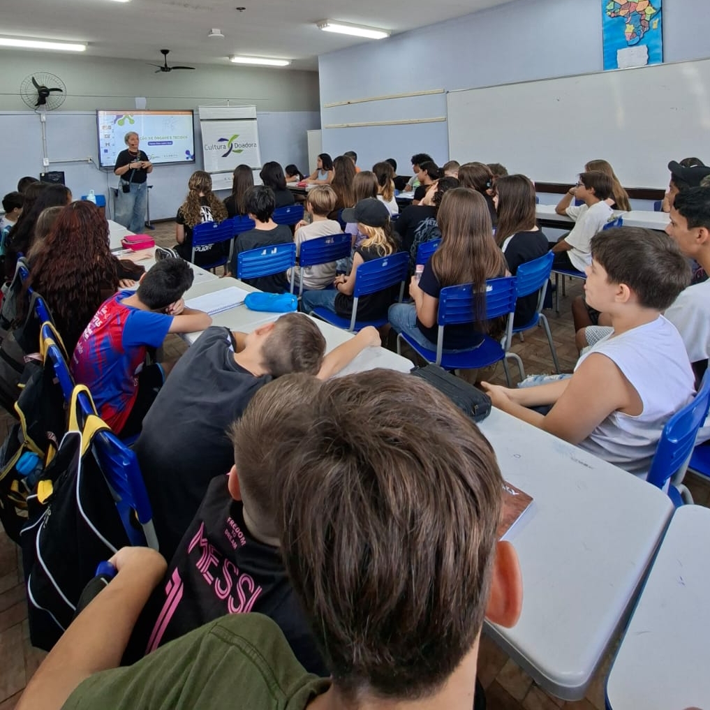 Projeto Cultura Doadora promove formação sobre  doação de órgãos em escola de São Leopoldo | Foto: Paula Arpini