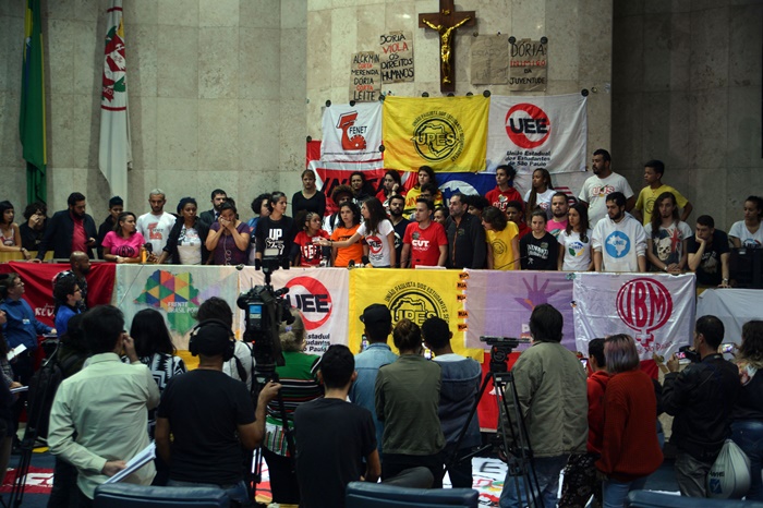 Ocupação dos estudantes secundaristas e universitários na Câmara Municipal de São Paulo: 