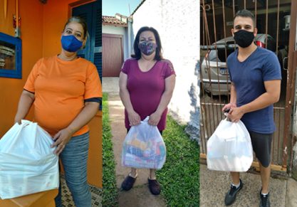Professores Solidários entregam 80 cestas básicas