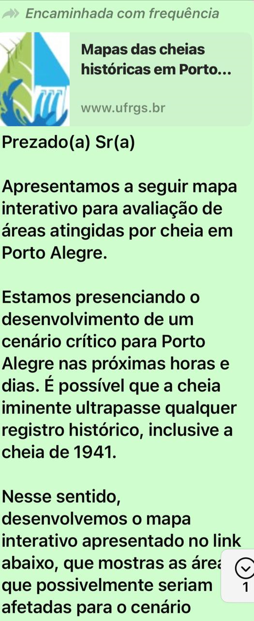 Professor do IPH alerta população para deixar áreas de Porto Alegre