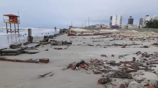 Projetos que visam a privatização do litoral multiplicam riscos de catástrofes | Foto: Secretaria de Obras de Tramandaí/ Divulgação