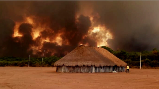 Brasil em chamas_incêndio atinge terras indígenas no Xingu | Foto: Takumã Kuikuro/ Divulgação