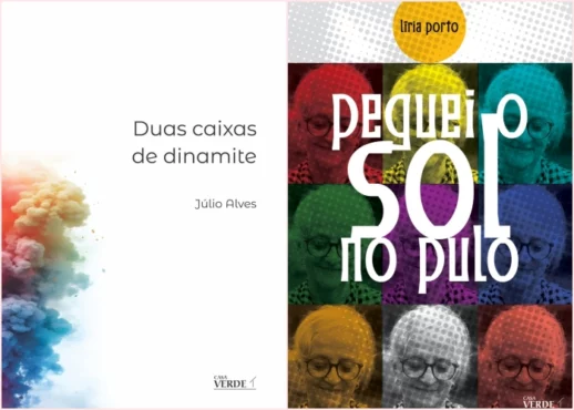 Júlio Alves e Líria Porto lançam novos livros | Capas: Casa Verde/ Divulgação