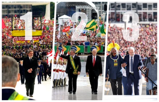 Lula 3, rearticulação política e necessária volta às ruas | Fotos: Wilson dias (Ag Brasil)/Memorial da Democracia/Ricardo Stuckert    