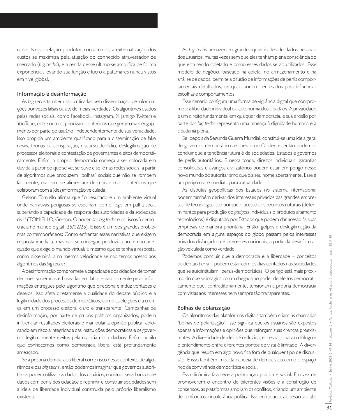 Página Revista