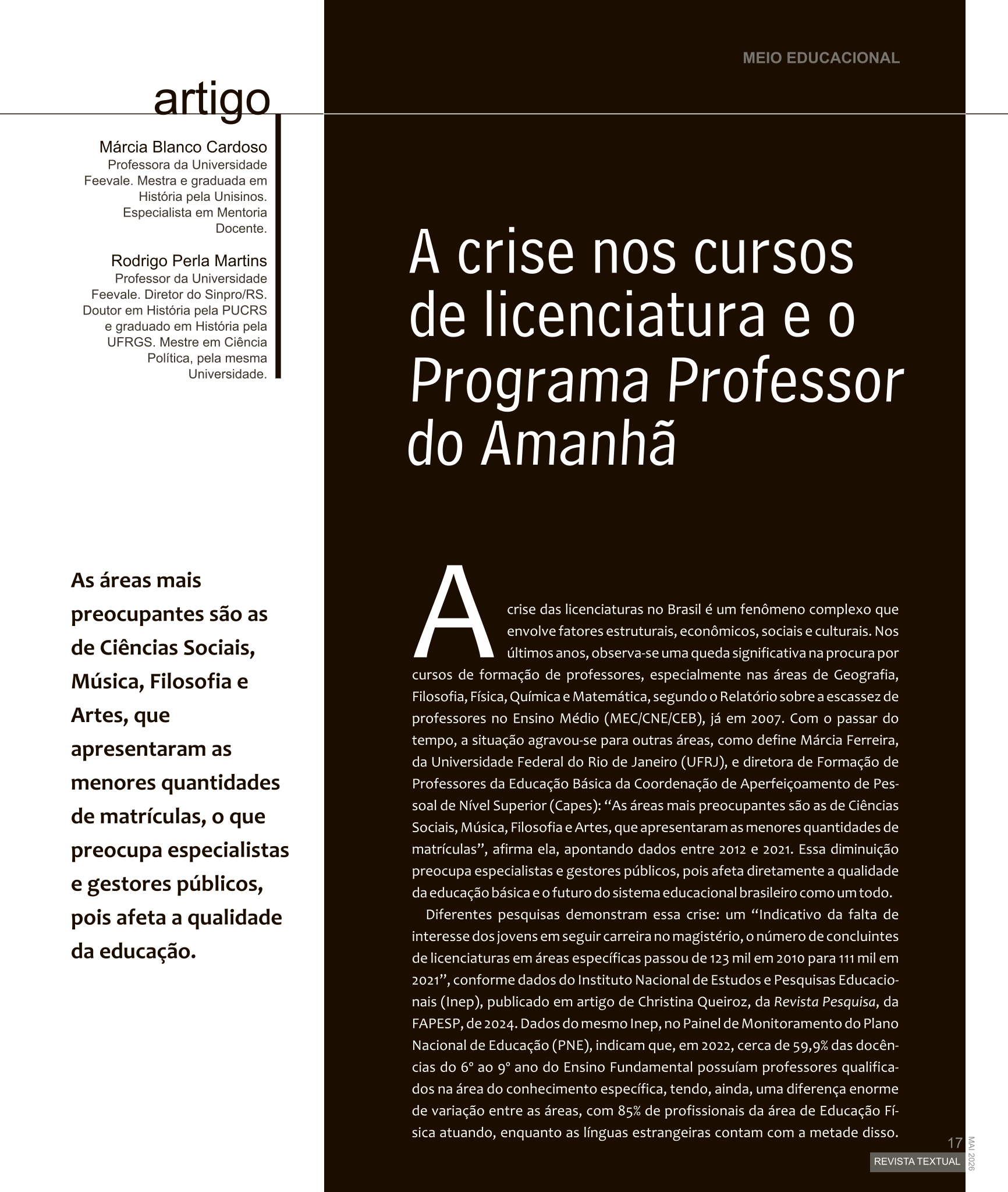 Página Revista