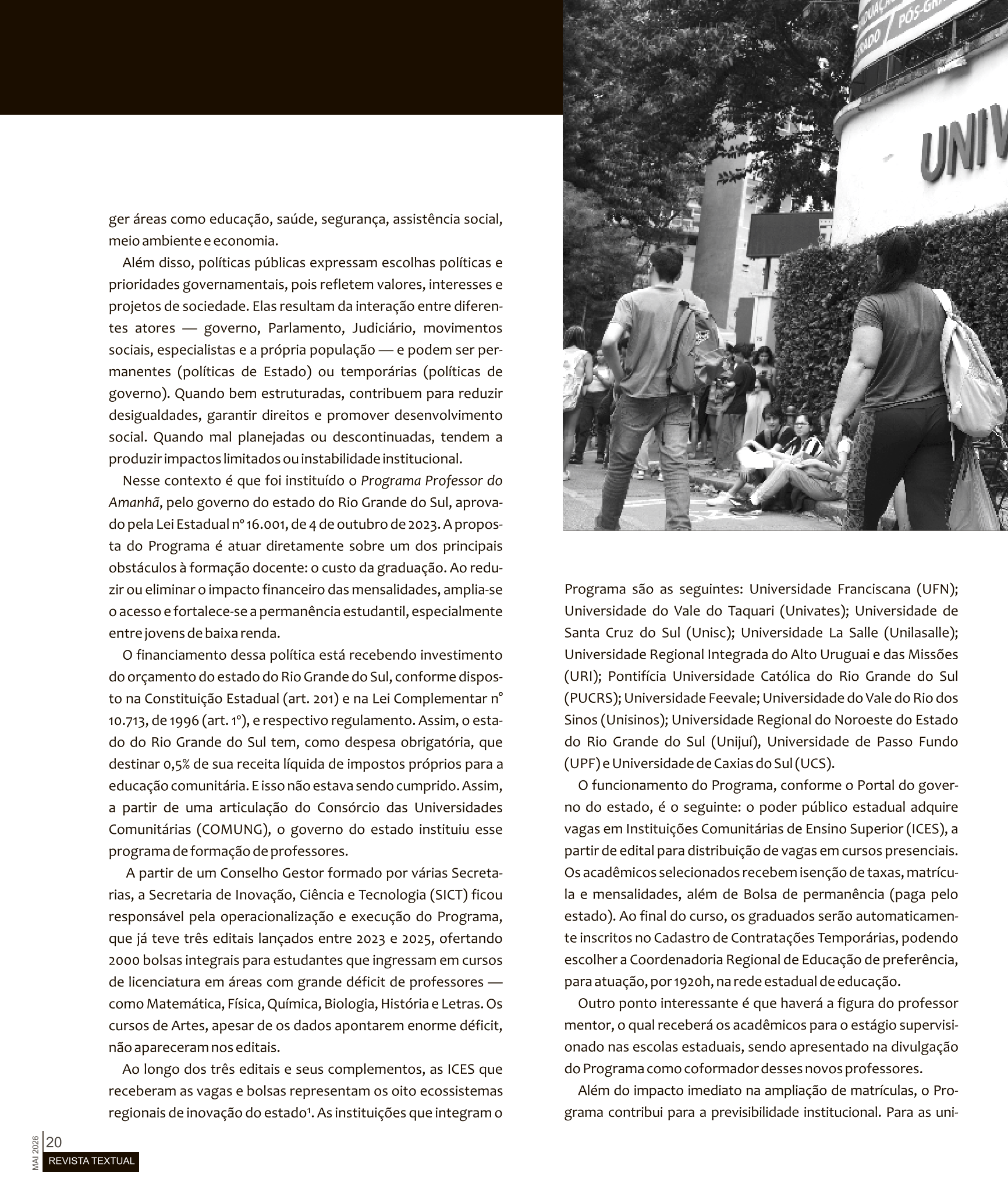 Página Revista