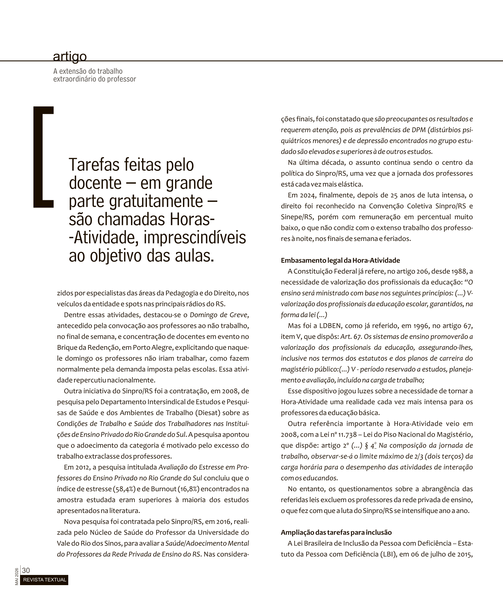 Página Revista