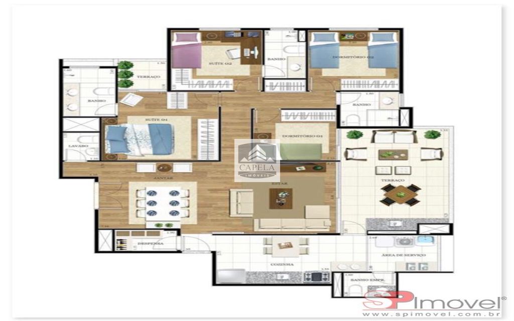 0d1afcc9-4150-44a1-8588-3e604019dd68-CAPELA APARTAMENTO Vila Albertina 29158 APARTAMENTO VENDA TREMEMBÉ, 136 m², 3 suítes  