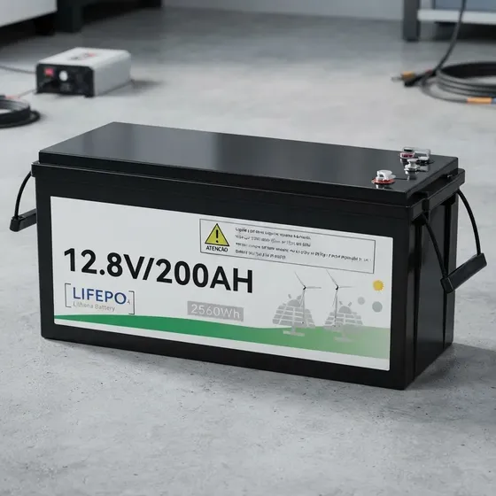 Bateria Solar Lítio Lfp 200ah 12v Lifepo4