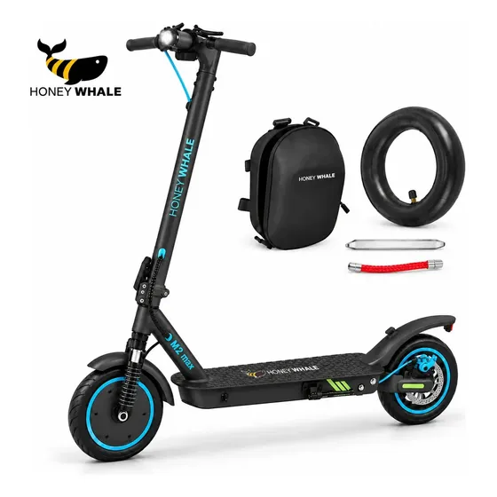 Patinete Elétrico HONEYWHALE M2 Max para Adulto, 500W, 32km/h, 22km de Autonomia, Dobrável com Suspensão e Bluetooth