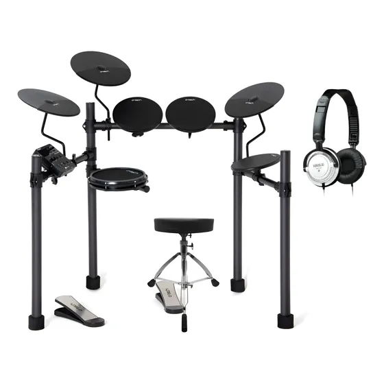 Bateria Eletrônica D-tech Electra Kit Com Banco E Fone Bateria Eletrônica D-tech Electra Kit Com Banco E Fone