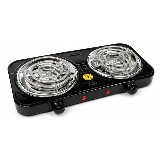 Fogão Cooktop Elétrico 2 Bocas 2500w, Portátil 110v/220v Fogão Cooktop Elétrico 2 Bocas 2500w, Portátil 110v/220v