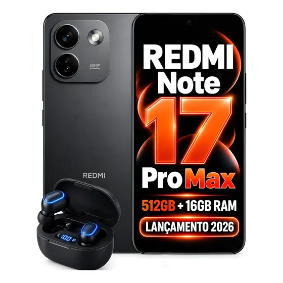 Redmi Note 17 Pro Max 512gb 8gb+8gb Bateria 10000 Mah Global