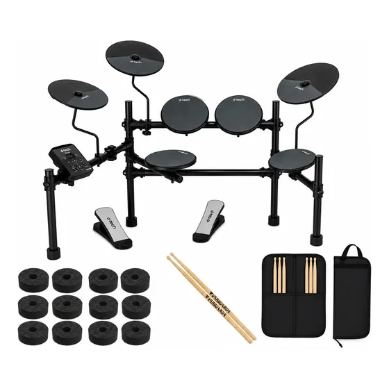 Bateria Eletrônica D-tech Pulse 5 Corpos Pads Eva Bateria Eletrônica D-tech Pulse 5 Corpos Pads Eva