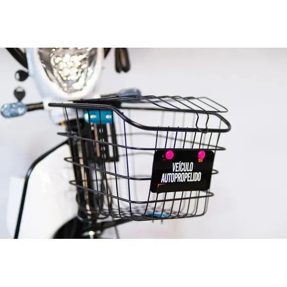 Bicicleta Elétrica Turbo 500w Adulto Sem Cnh Moto Scooter Branco M