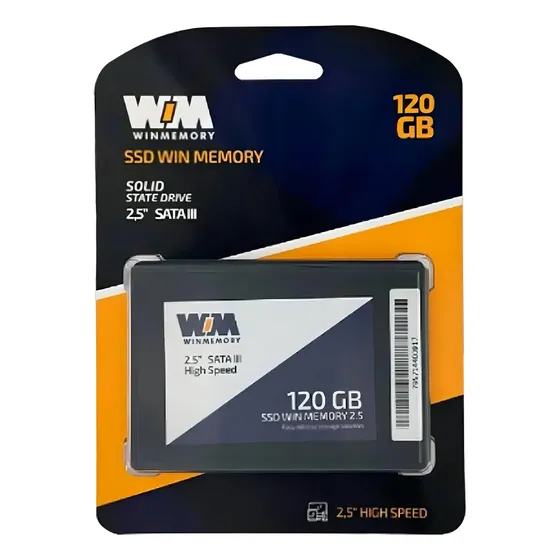 SSD 120GB SATA III 2.5" Win Memory Interno PC Notebook Computador Desktop Upgrade Armazenamento SSD 120GB SATA III 2.5" Win Memory Interno PC Notebook Computador Desktop Upgrade Armazenamento