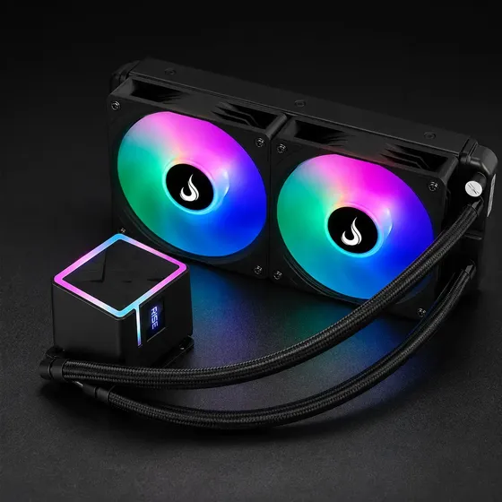 Water Cooler Rise Mode Black Rainbow 240mm Intel AMD