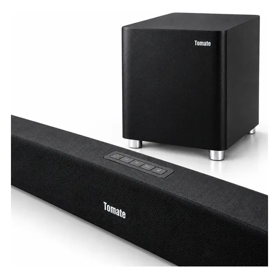 Kit Soundbar Tomate Bluetooth Óptico 150w + Subwoofer