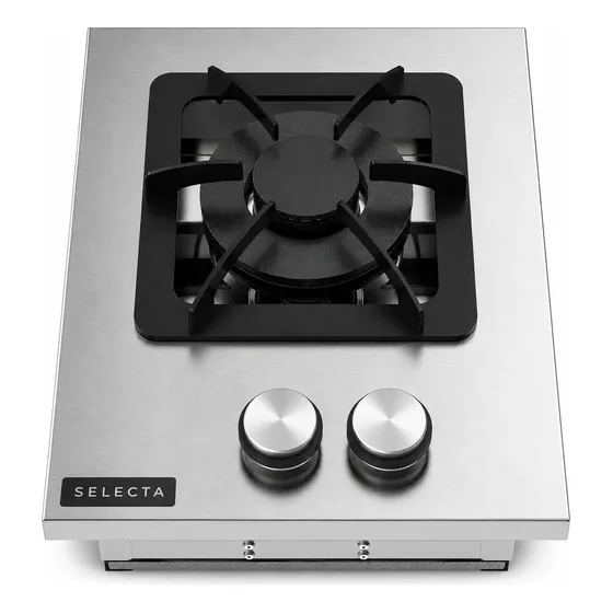 Cooktop A Gás 1 Boca Duplo Aço Inox 430 Embutir Industrial