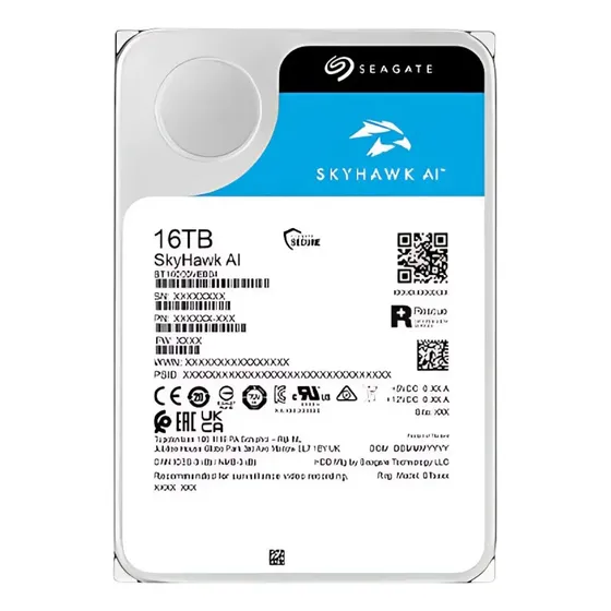 Hd Interno Seagate Skyhawk Ai 16tb 512mb Cache Sata Iii 6gb/s Cor Prateado Hd Interno Seagate Skyhawk Ai 16tb 512mb Cache Sata Iii 6gb/s Cor Prateado