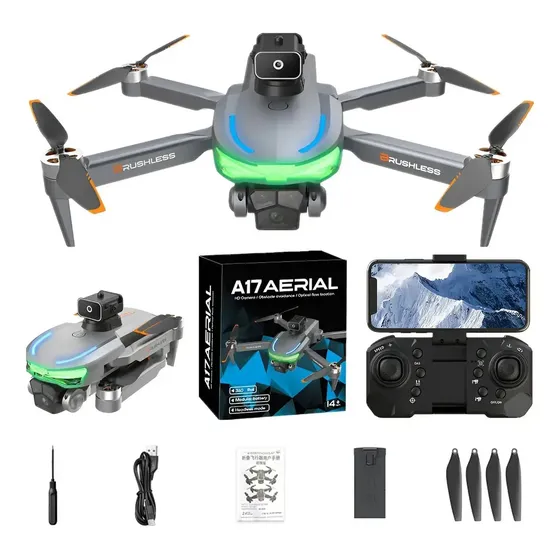 Drone Com Camera Drone Profissional 8k Hd Câmeras 2 Baterias Cinza